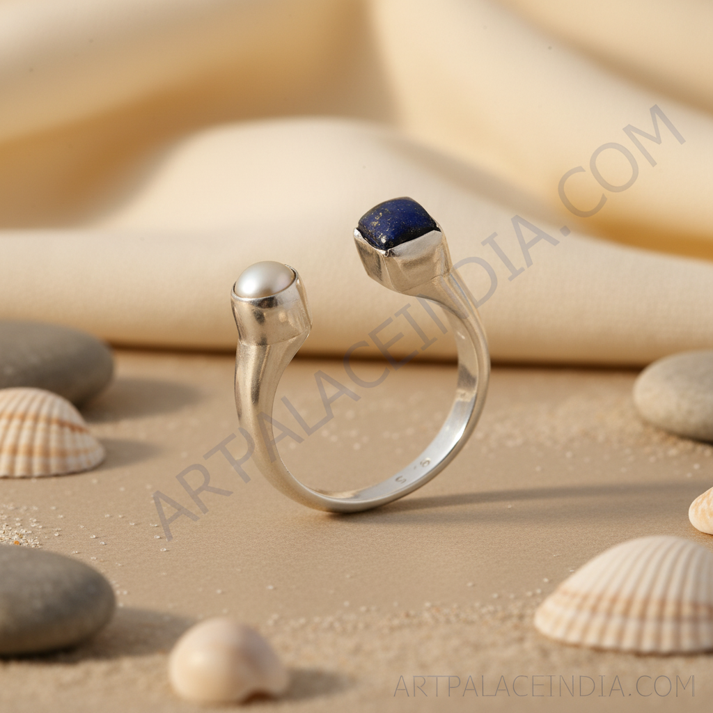 925 Silver Open Ring with Gemstone | Unique Jewelry for Women