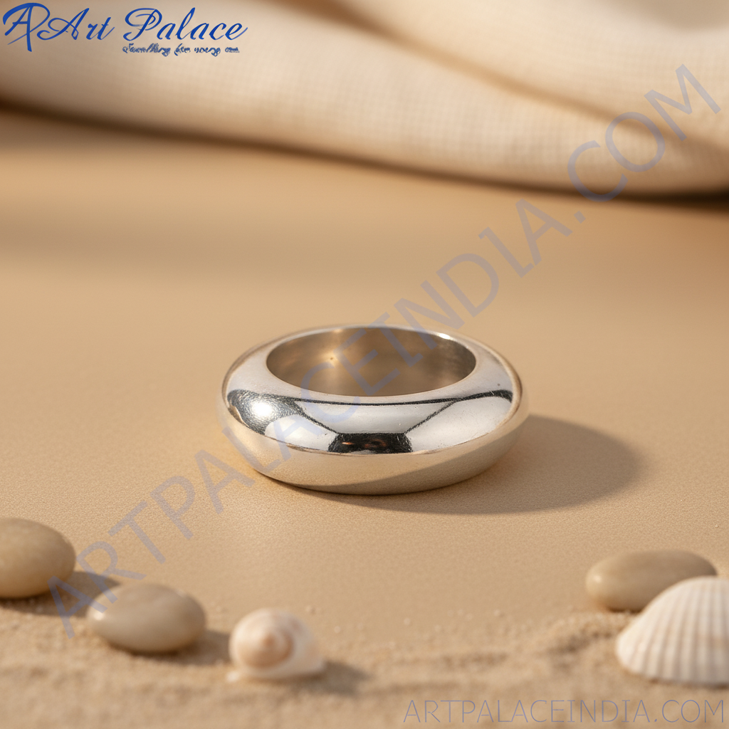 Silver Ring | Chunky Dome Ring for Women | Gift