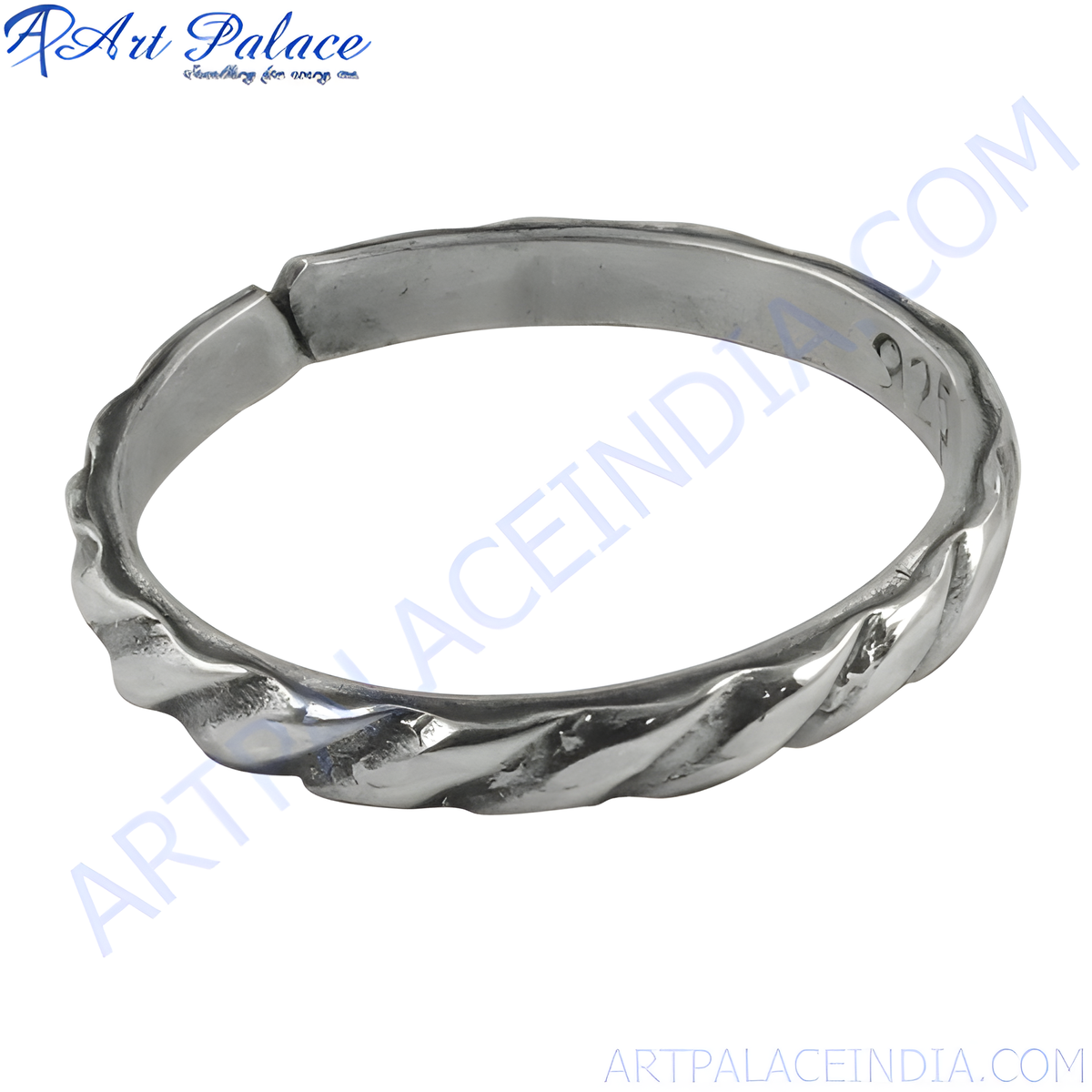 925 sterling silver twisted rope ring for women, elegant daily wear jewelry