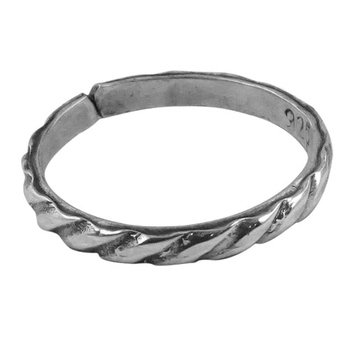 925 Silver Twisted Rope Ring | For Women | Daily Wear