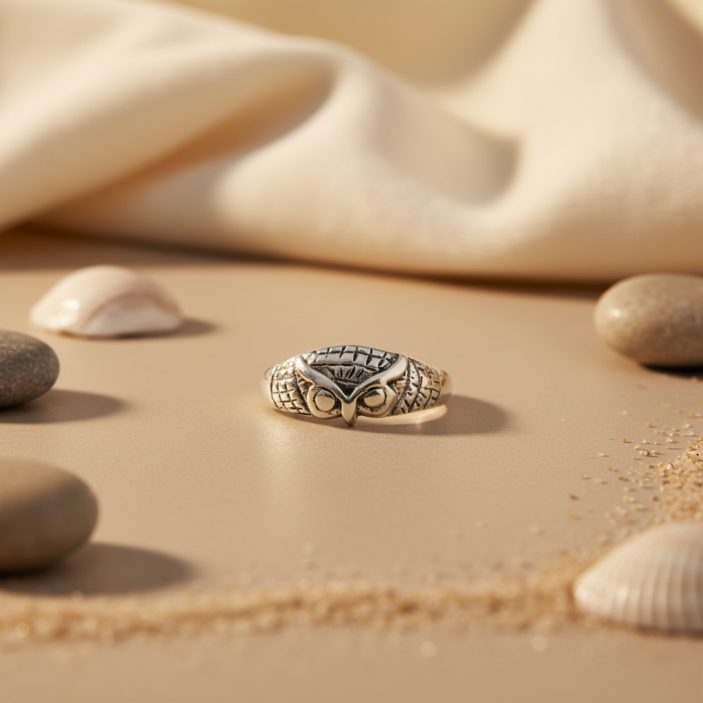 925 Sterling Silver Owl Ring | Women's Ring | Gift for Her