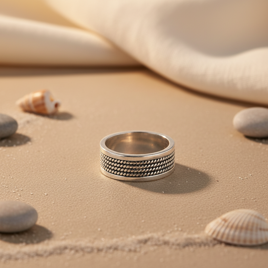 925 Sterling Silver Textured Ring for Women | Gift Jewelry