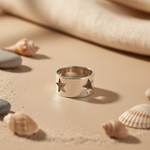 Load image into Gallery viewer, 925 Silver Star Cutout Ring for Women | Statement Jewelry
