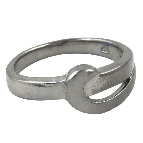 Silver Crossover Ring for Women | Modern Minimalist Jewelry