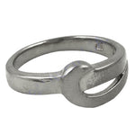 Load image into Gallery viewer, Silver Crossover Ring for Women | Modern Minimalist Jewelry
