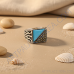 Load image into Gallery viewer, 925 Silver Turquoise &amp; Marcasite Ring for Women | Gift Jewelry

