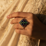 Load image into Gallery viewer, Silver Gemstone Ring for Women | Cocktail Ring
