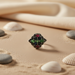 Load image into Gallery viewer, Silver Gemstone Ring for Women | Cocktail Ring
