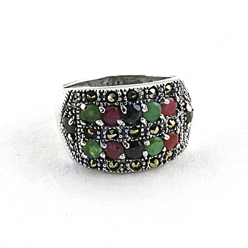 Silver Gemstone Ring for Women | Cocktail Ring