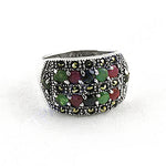 Load image into Gallery viewer, Silver Gemstone Ring for Women | Cocktail Ring
