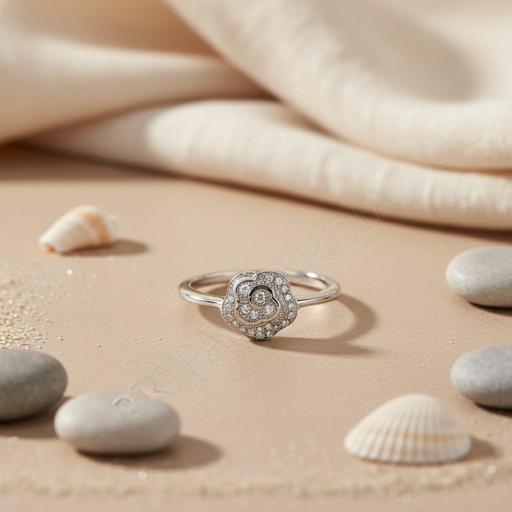 925 Silver Flower Ring for Women | Floral Jewelry Gift