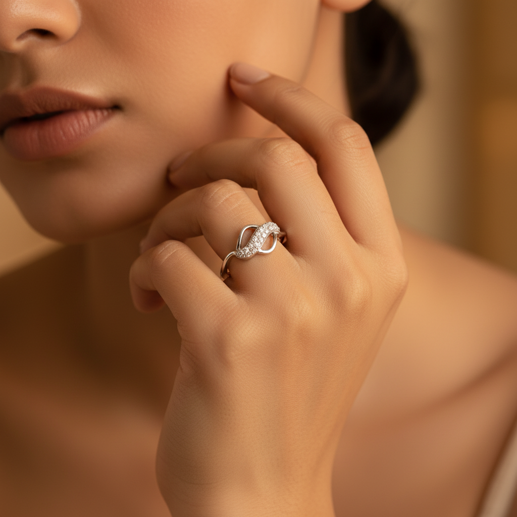 925 Silver Cubic Zirconia Ring for Women | Gift Jewelry