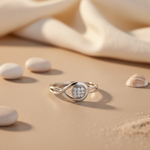 Load image into Gallery viewer, 925 Silver Diamond Cluster Ring for Women | Elegant Jewelry
