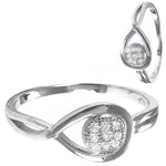 Load image into Gallery viewer, 925 Silver Diamond Cluster Ring for Women | Elegant Jewelry
