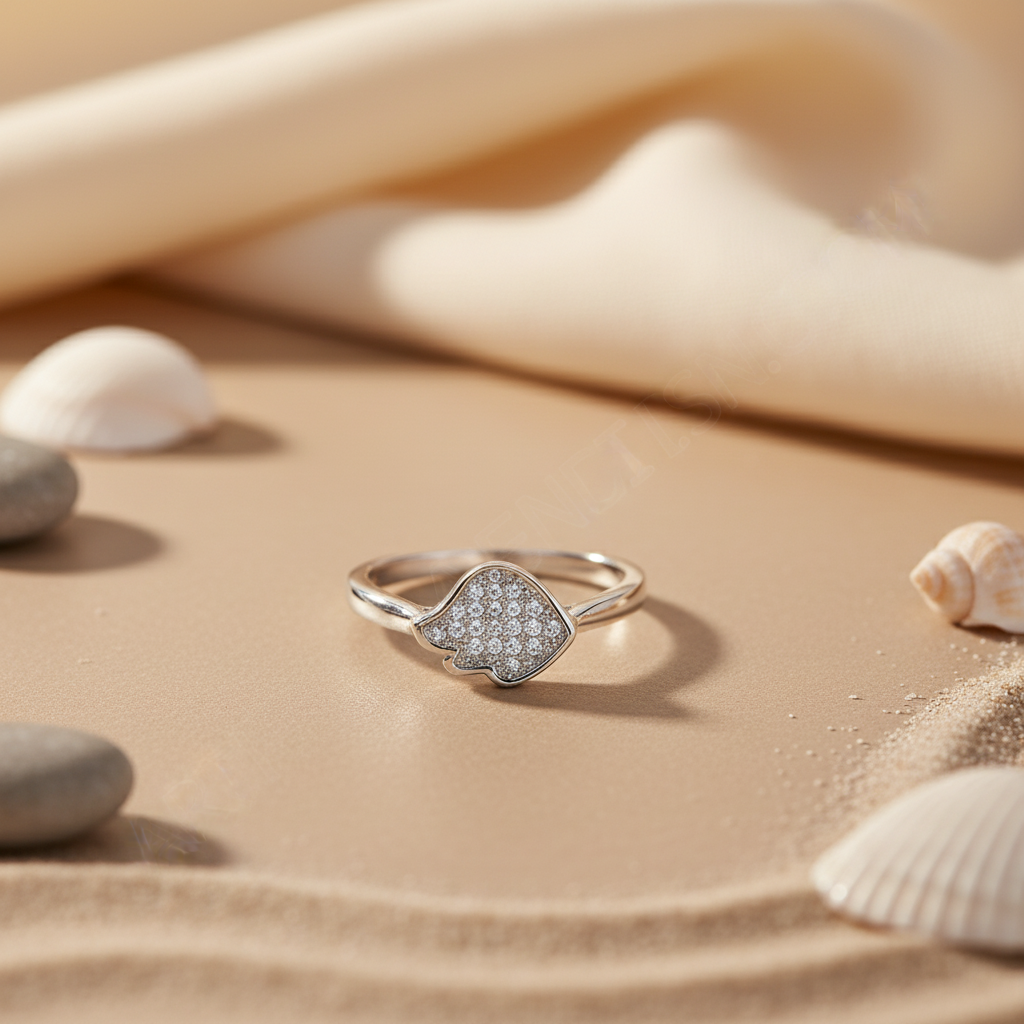 925 Silver Diamond-Accented Ring | Women's Fashion Ring