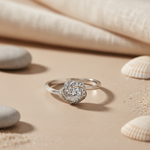 Load image into Gallery viewer, Silver Diamond Ring for Women | Engagement | Gift
