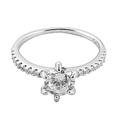 925 Silver Cubic Zirconia Ring for Women | Engagement Gift