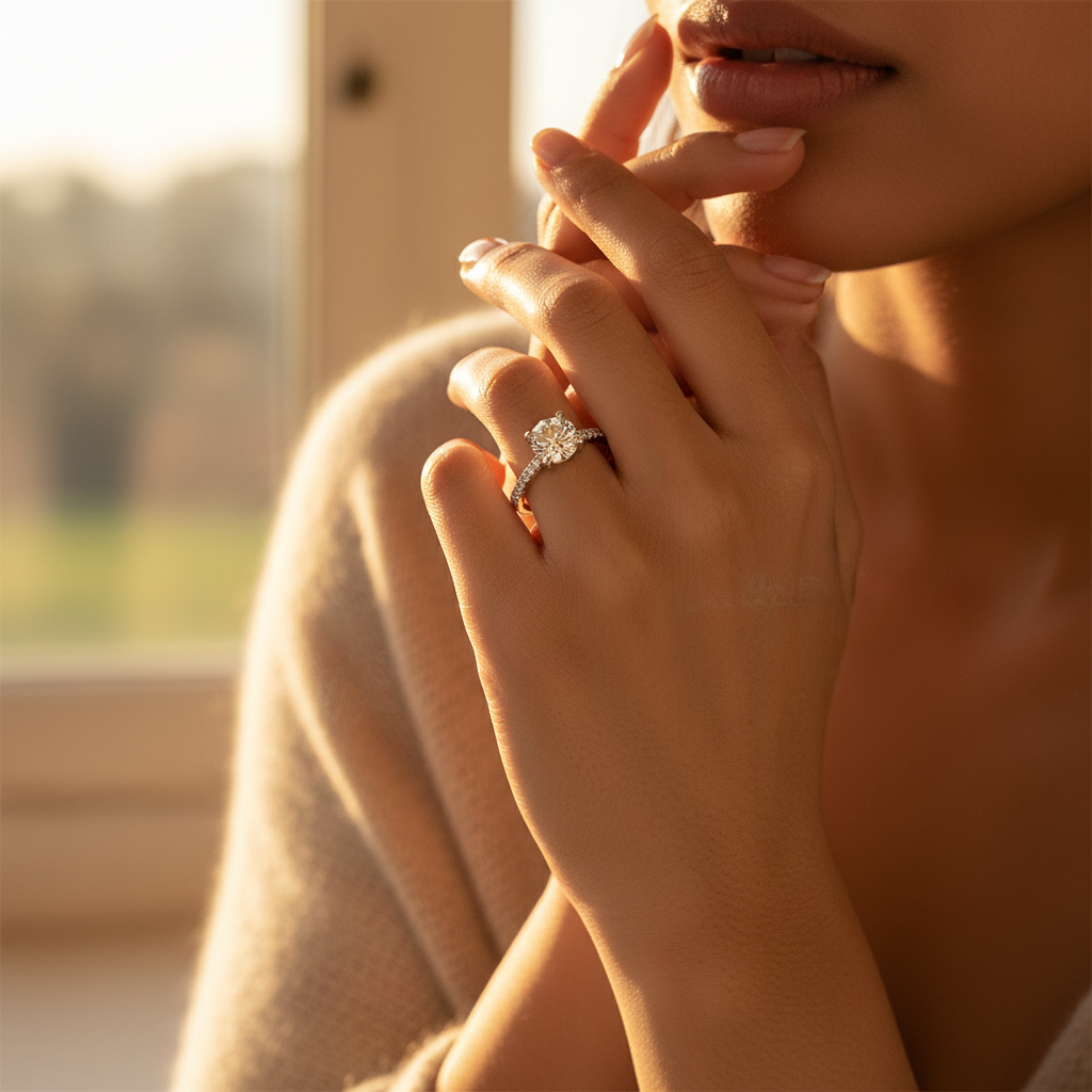 925 Silver Diamond Ring for Women | Engagement Ring