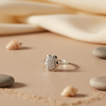 Load image into Gallery viewer, 925 Silver Cubic Zirconia Flower Ring for Women | Gift Jewelry
