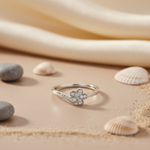 Load image into Gallery viewer, Silver Flower Ring for Women | Cubic Zirconia | Daily Wear
