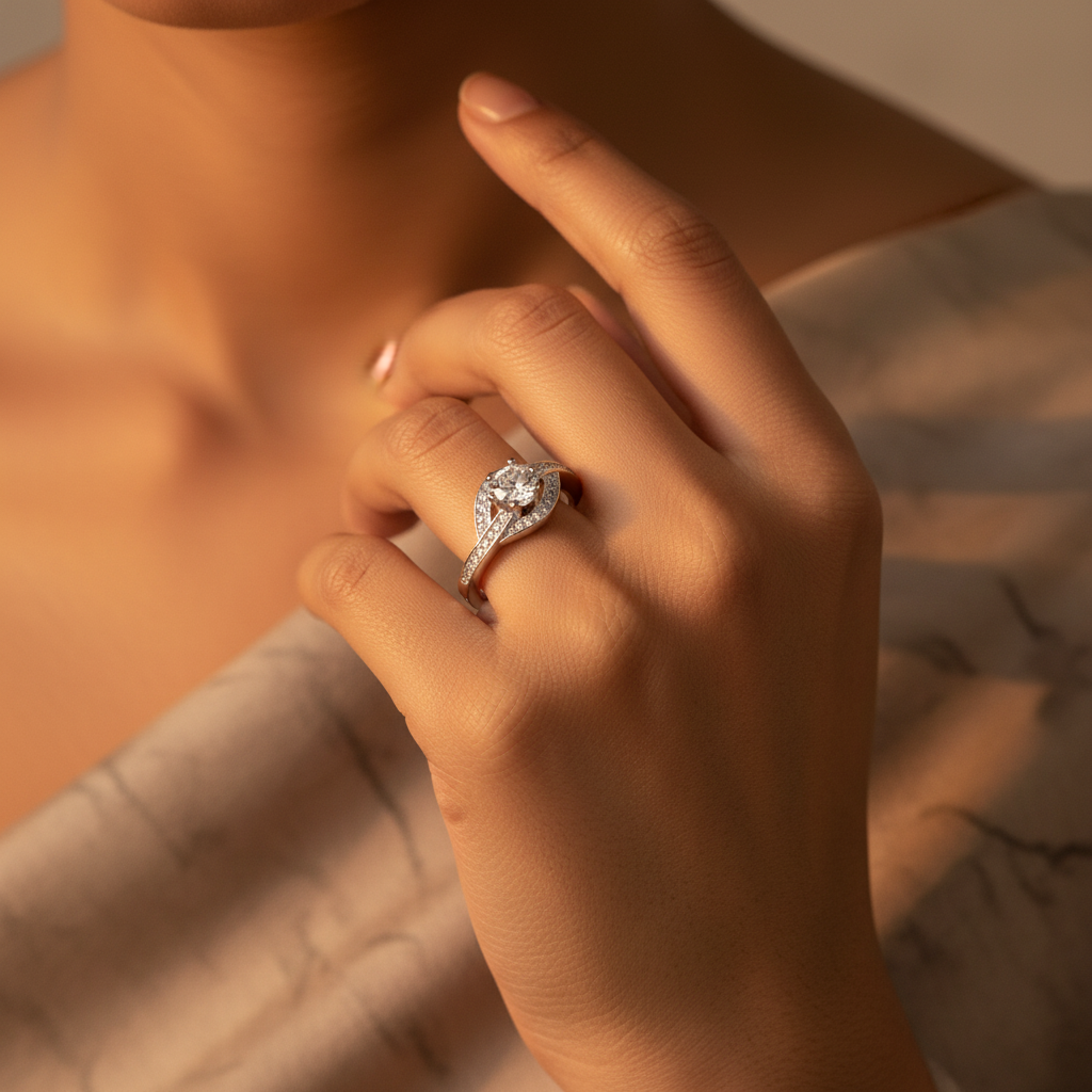 925 Silver Diamond Ring for Women | Engagement Jewelry