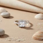 Load image into Gallery viewer, 925 Silver Princess Cut Ring | White Cubic Zirconia | For Women
