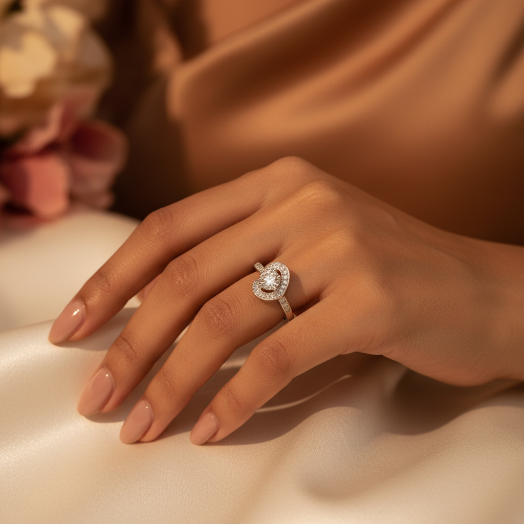 925 Silver Diamond Ring for Women | Engagement Ring