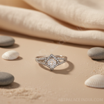 Load image into Gallery viewer, 925 Silver Princess Cut Diamond Ring for Women | Gift Jewelry
