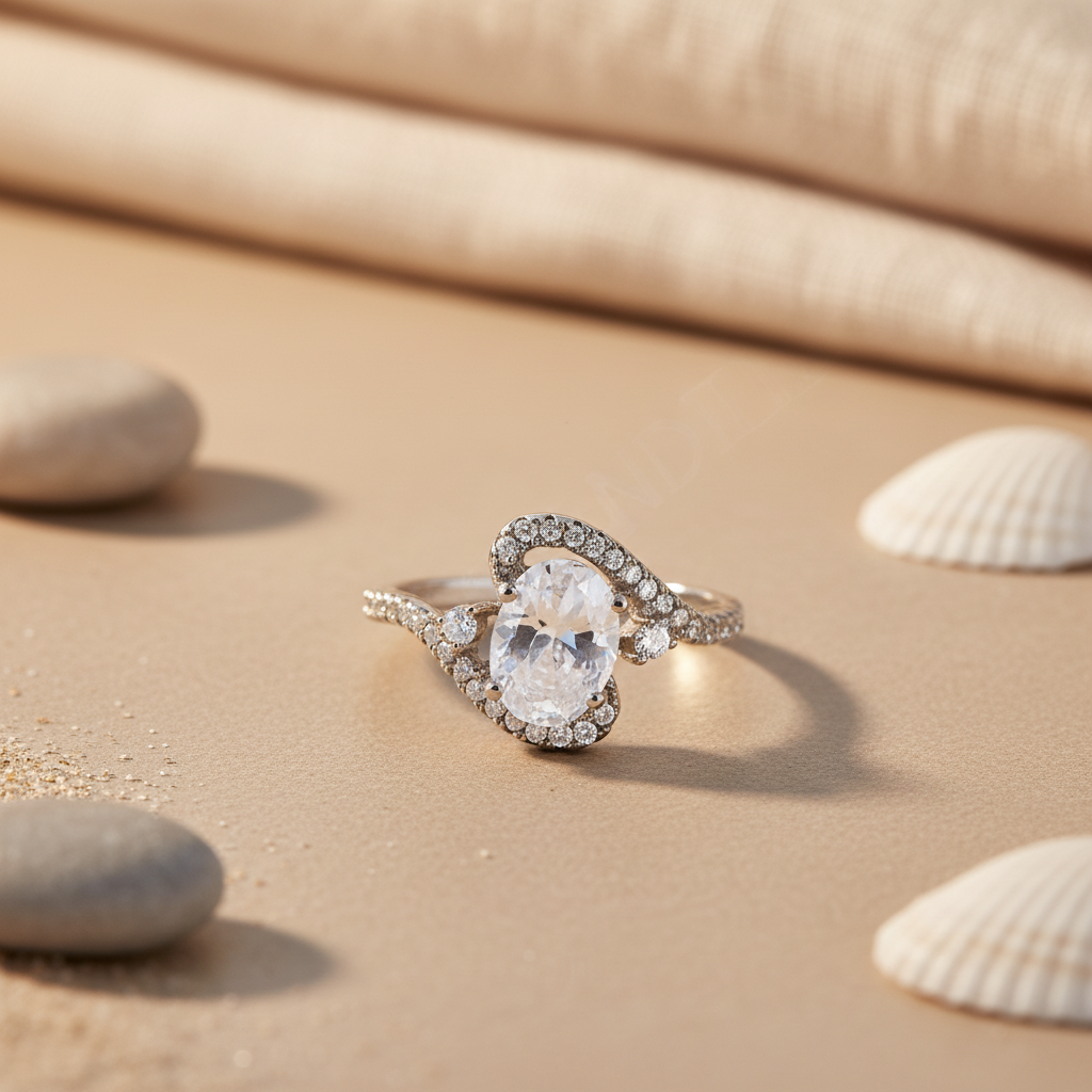 925 Silver Cubic Zirconia Ring for Women | Gift Jewelry