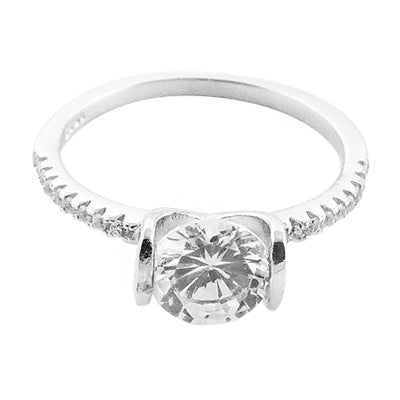 925 Silver Cubic Zirconia Ring for Women | Engagement Ring