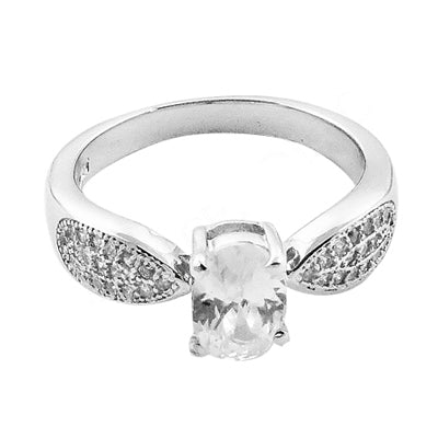 925 Silver White Gemstone Ring for Women | Daily Wear