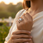 Load image into Gallery viewer, 925 Silver Cubic Zirconia Ring for Women | Engagement Ring
