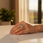 Load image into Gallery viewer, 925 Silver Butterfly Ring with Opal Stone | Women's Jewelry
