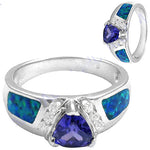 Load image into Gallery viewer, 925 Silver Tanzanite Opal Ring for Women | Gift Jewelry
