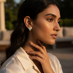 Load image into Gallery viewer, gold plating Stud Earrings with Cubic Zirconia | Women's Fashion Jewelry
