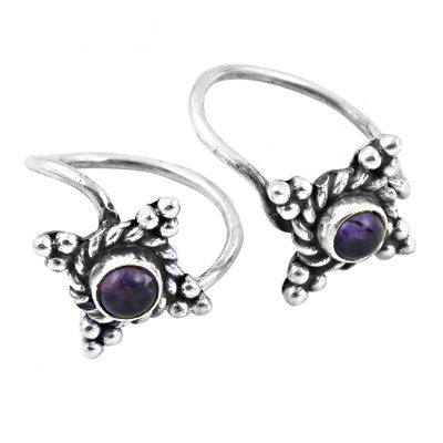 925 Silver Amethyst Toe Rings for Women | Gemstone Jewelry