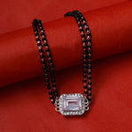 Load image into Gallery viewer, 925 Silver Black Bead Bracelet with Cubic Zirconia | Women's Gift
