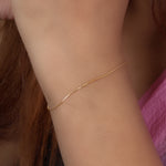 Load image into Gallery viewer, gold plating Snake Chain Anklet for Women | Delicate Foot Jewelry
