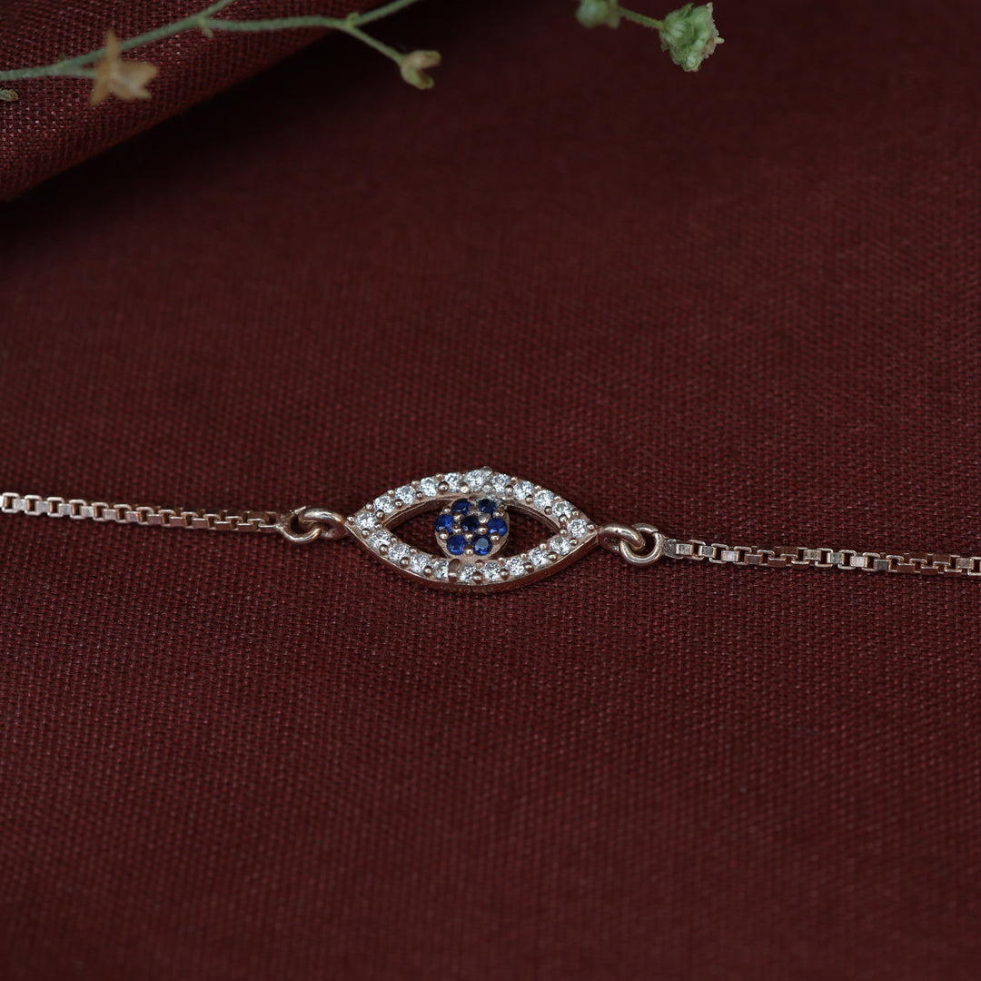 Rose gold plating Evil Eye Bracelet for Women | Protection Jewelry Gift