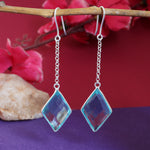 Load image into Gallery viewer, 925 Silver Teardrop Earrings for Women | Teal Stone Jewelry

