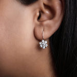 Load image into Gallery viewer, 925 Silver Flower Earrings | Cubic Zirconia | Women's Jewelry
