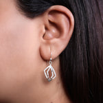 Load image into Gallery viewer, 925 Silver Cubic Zirconia Dangle Earrings for Women | Gift| High Polish
