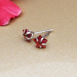 Load image into Gallery viewer, 925 Silver Red Gemstone Stud Earrings for Women | Gift Jewelry
