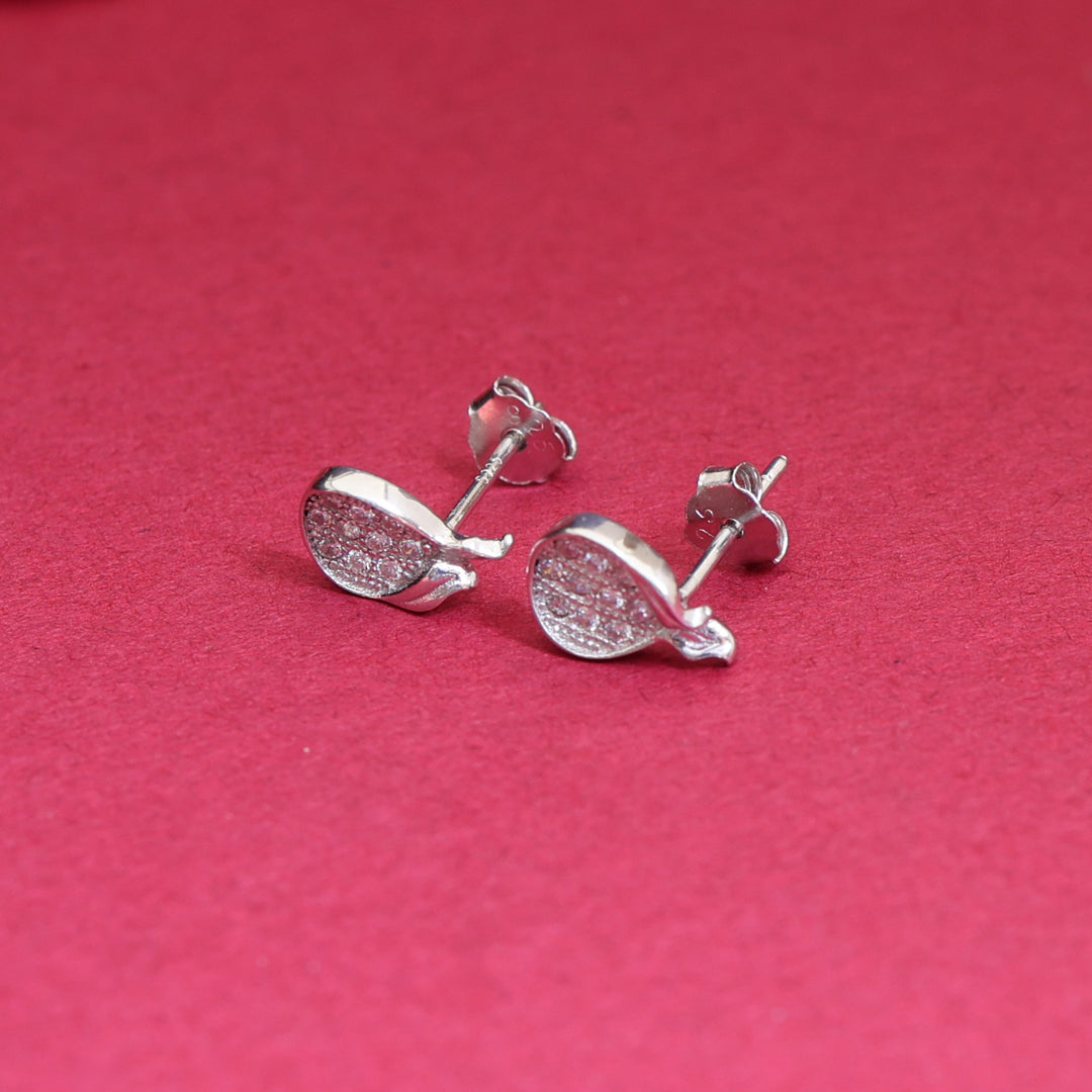 925 Silver Cubic Zirconia Stud Earrings | Women's Jewelry Gift | Polish