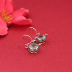 Load image into Gallery viewer, 925 Silver Blue Topaz Earrings | Dangle Drop for Women
