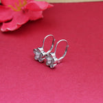 Load image into Gallery viewer, 925 Silver Flower Leverback Earrings for Women | Floral Jewelry

