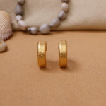 Load image into Gallery viewer, gold plating Textured Rectangular Earrings for Women | Daily Wear
