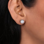 Load image into Gallery viewer, 925 Silver Cubic Zirconia Stud Earrings | Women's Jewelry Gift
