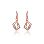 Load image into Gallery viewer, Rose gold plating Diamond Earrings for Women | Dangle Jewelry

