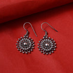 Load image into Gallery viewer, 925 Silver Filigree Drop Earrings | Women's Floral Jewelry
